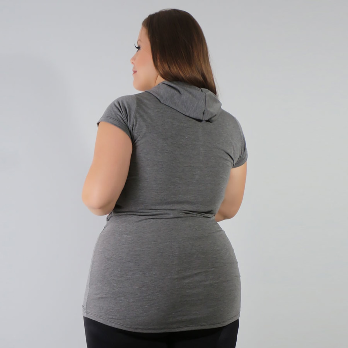 Camisetão Plus Size em Viscolycra Radiosa Grafite com Estampa | Ref: 4.4.4147ROCK-28