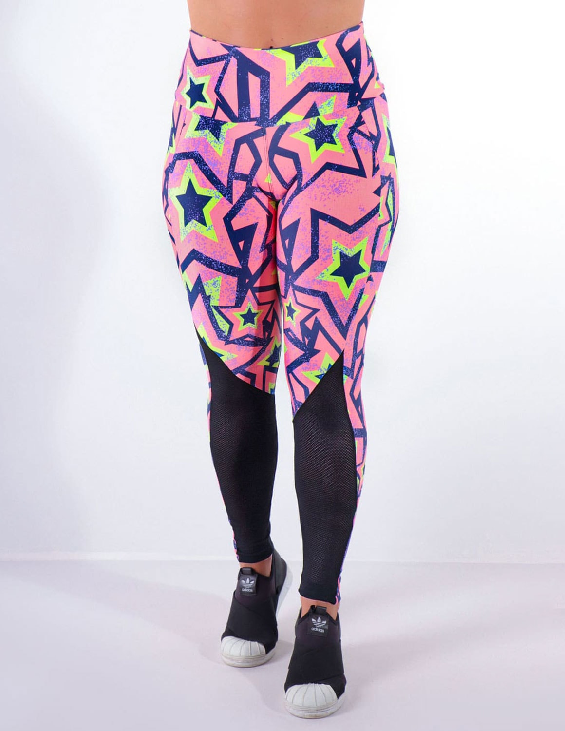 Calça Feminina com Estampa e Recortes de Tela | Ref: 4.4.4159-3171