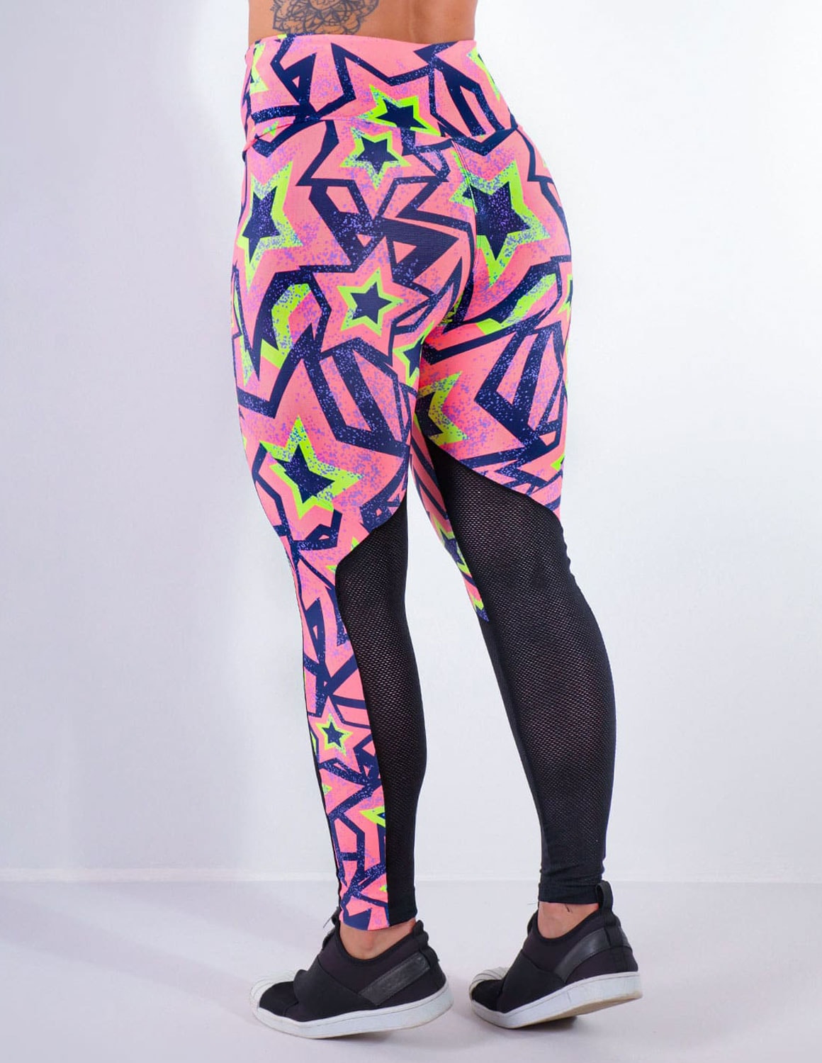 Calça Feminina com Estampa e Recortes de Tela | Ref: 4.4.4159-3171