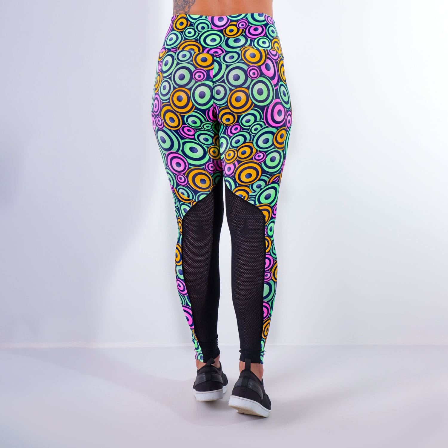 Calça Feminina Fitness Estampada com Tela nas Pernas | Ref: 4.4.4159-3191
