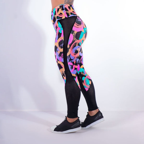 Calça Feminina Estampada com Tela | Ref: 4.4.4160-3187
