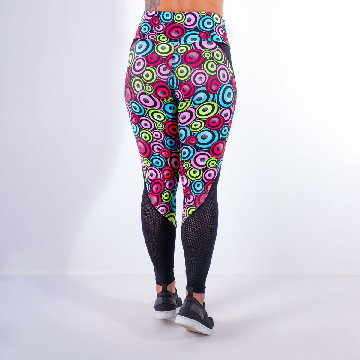 Calça Fitness Estampada com Tela | Ref: 4.4.4160-3188