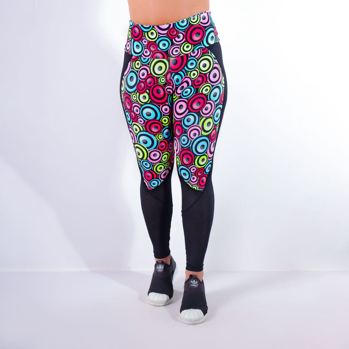 Calça Fitness Estampada com Tela | Ref: 4.4.4160-3188