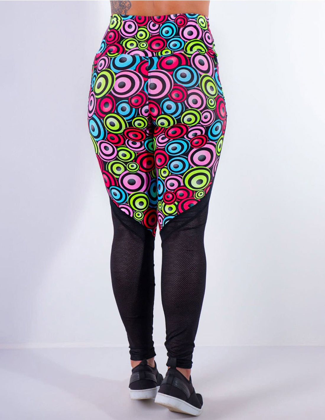 Calça Fitness Estampada com Tela e Bolsos | Ref: 4.4.4170-3188
