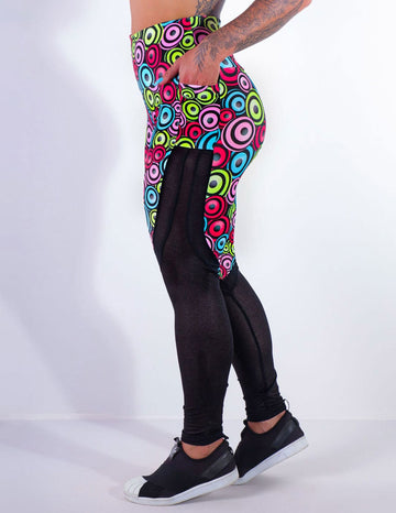 Calça Fitness Estampada com Tela e Bolsos | Ref: 4.4.4170-3188