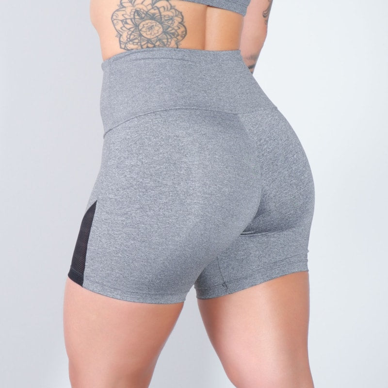 Short Mescla com Recortes de Tela | Ref: 4.4.4198-0301