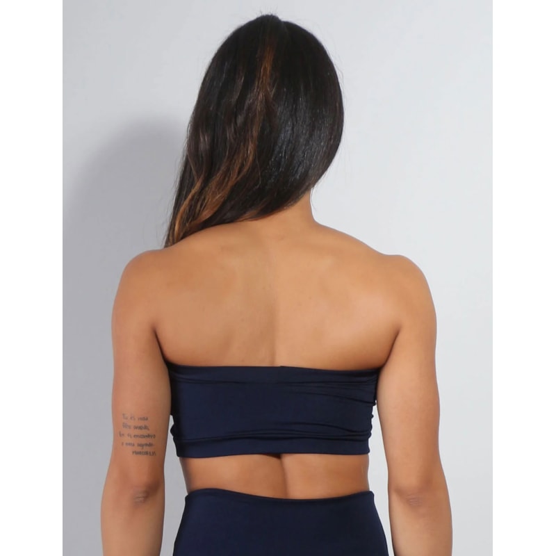 Top Faixa Azul Marinho sem Bojo | Ref: 4.4.4238-18