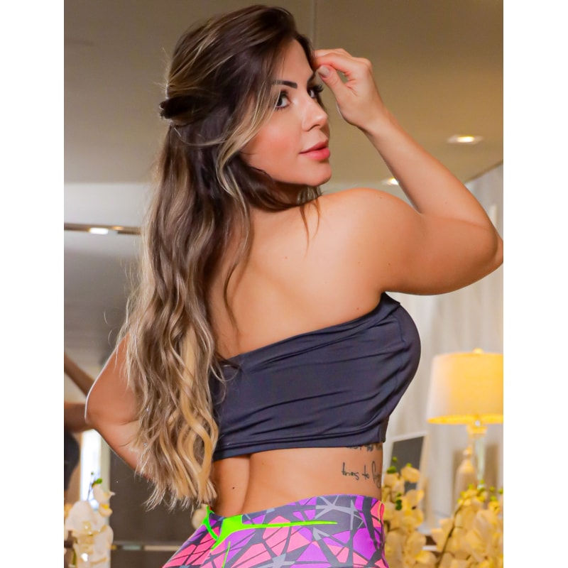 Top Faixa Fitness Feminino sem Bojo