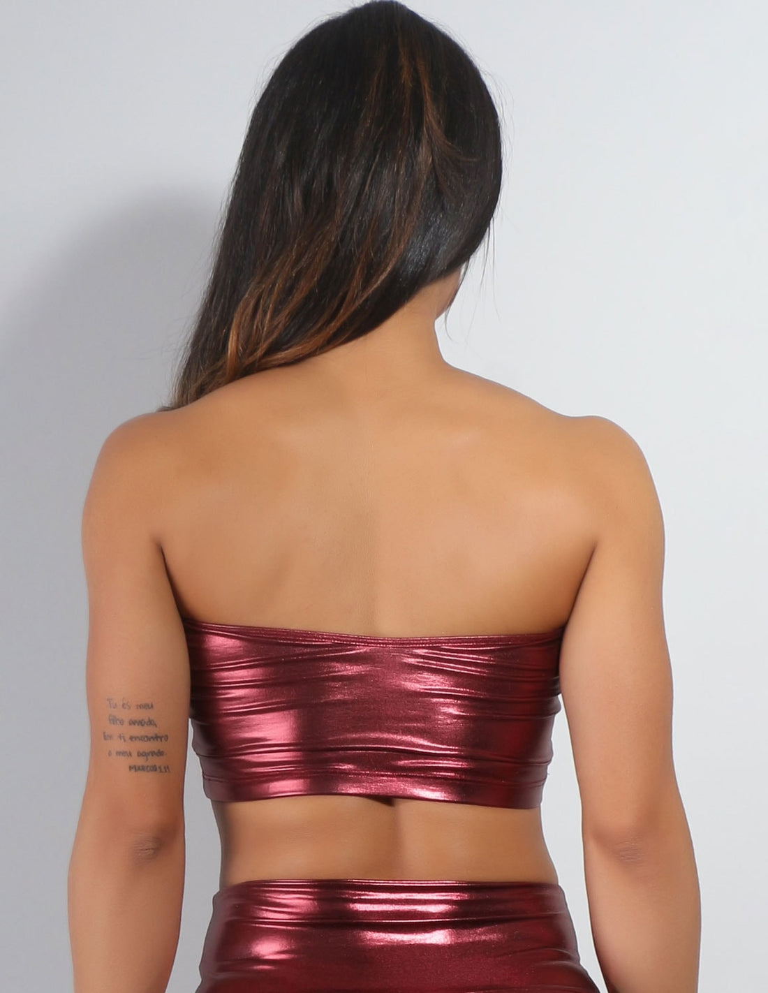 Top Faixa Vermelho com Brilho | Ref: 4.4.4248-11