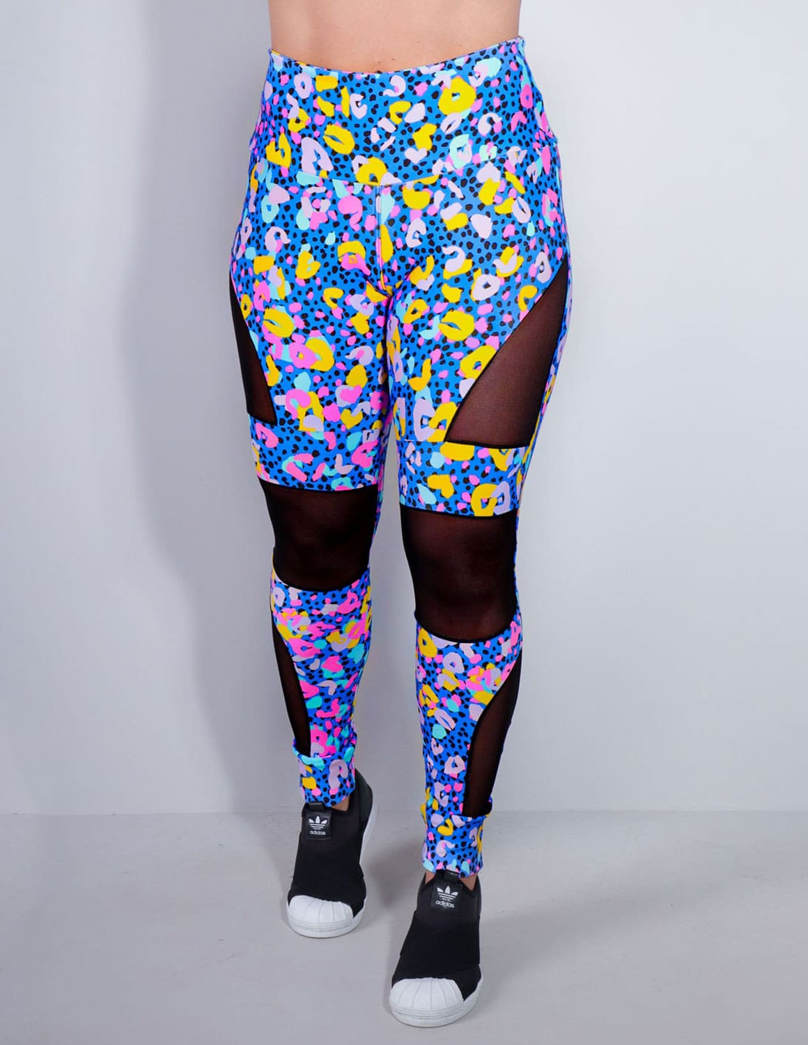 Calça Feminina Estampada com Recortes de Tule | Ref: 4.4.4252-3168