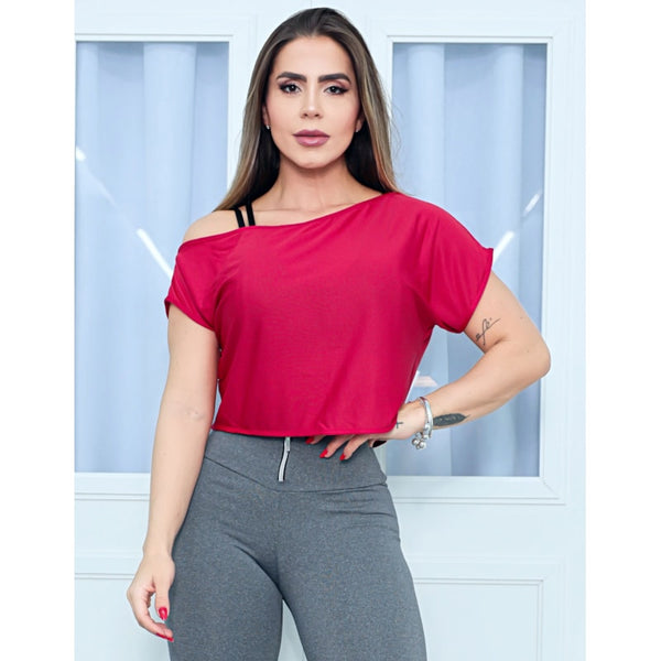 Bata Ombro Só em Dry Fit Vinho | Ref: 4.4.4271-24