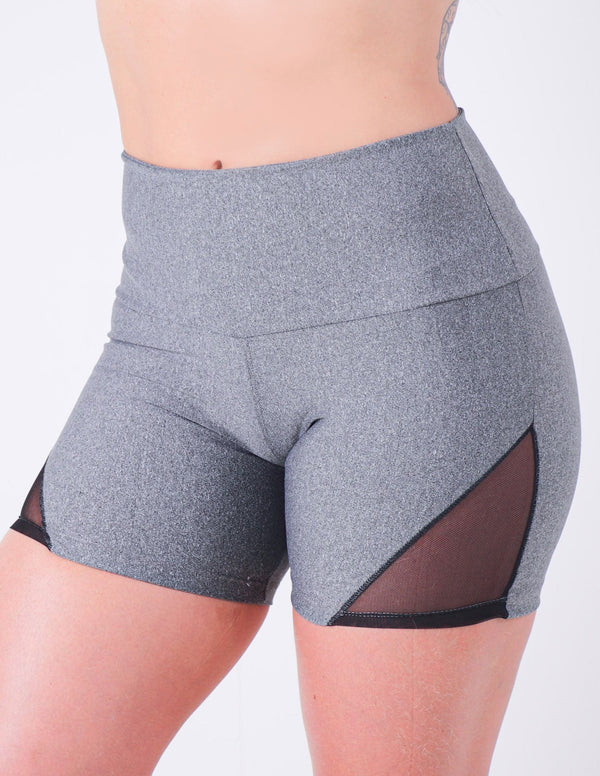 Short Mescla com Recortes de Tule | Ref: 4.4.4278-03