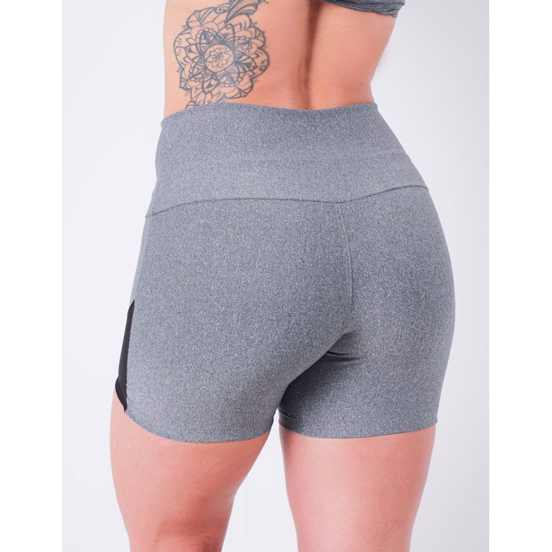 Short Mescla com Recortes de Tule | Ref: 4.4.4278-03