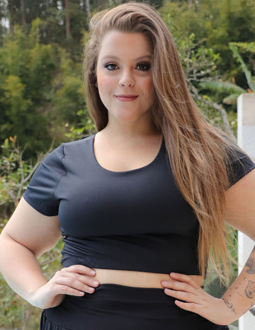 Cropped Plus Size Preto sem Bojo | Ref: 4.4.4300-01
