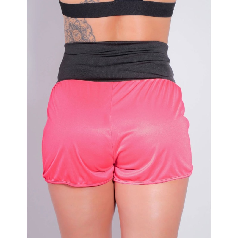 Shortinho de Piquet Rosa Neon com Bolsos Laterais | Ref: 4.4.4364-3901