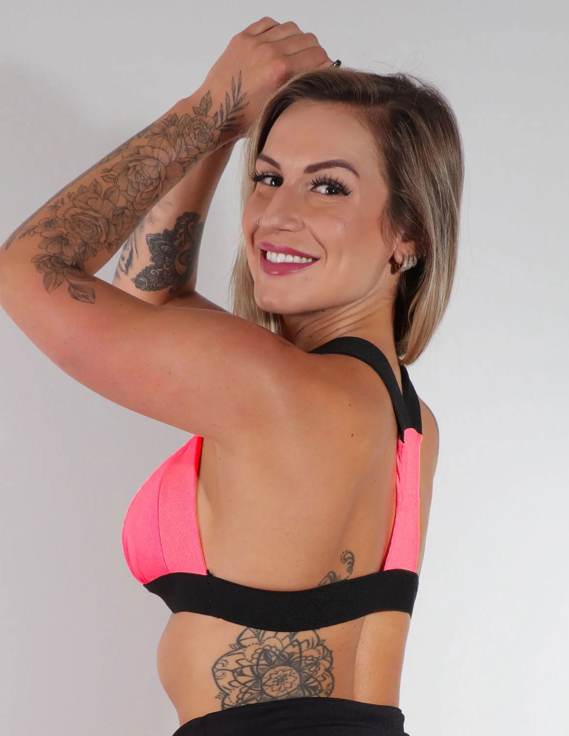 Top Feminino Rosa Neon Piquet com Bojo | Ref: 4.4.4365-39