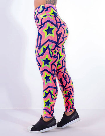 Calça Legging Feminina Estampada com Cós Franzido | Ref: 4.4.4370-3171
