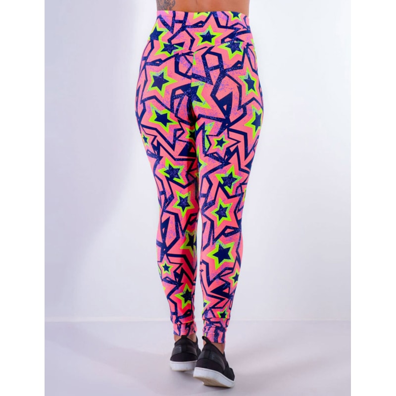 Calça Legging Feminina Estampada com Cós Franzido | Ref: 4.4.4370-3171