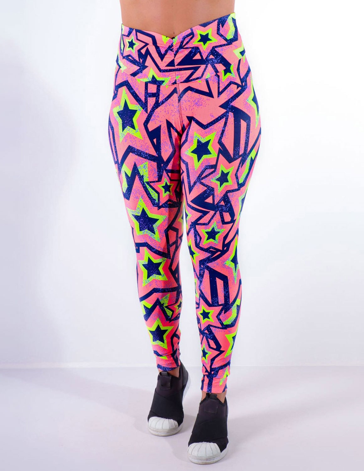 Calça Legging Feminina Estampada com Cós Franzido | Ref: 4.4.4370-3171
