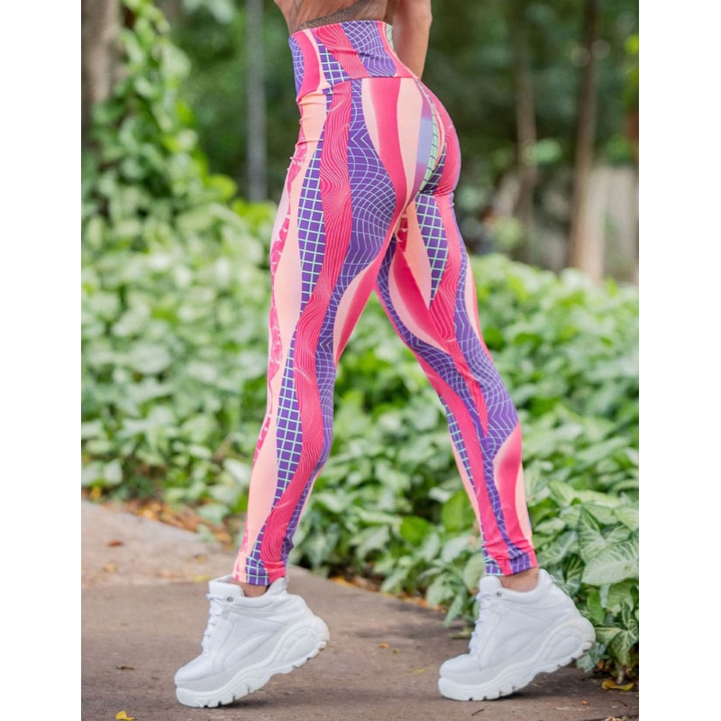 Calça Feminina Cós Alto Estampada | Ref: 4.4.4381-3198