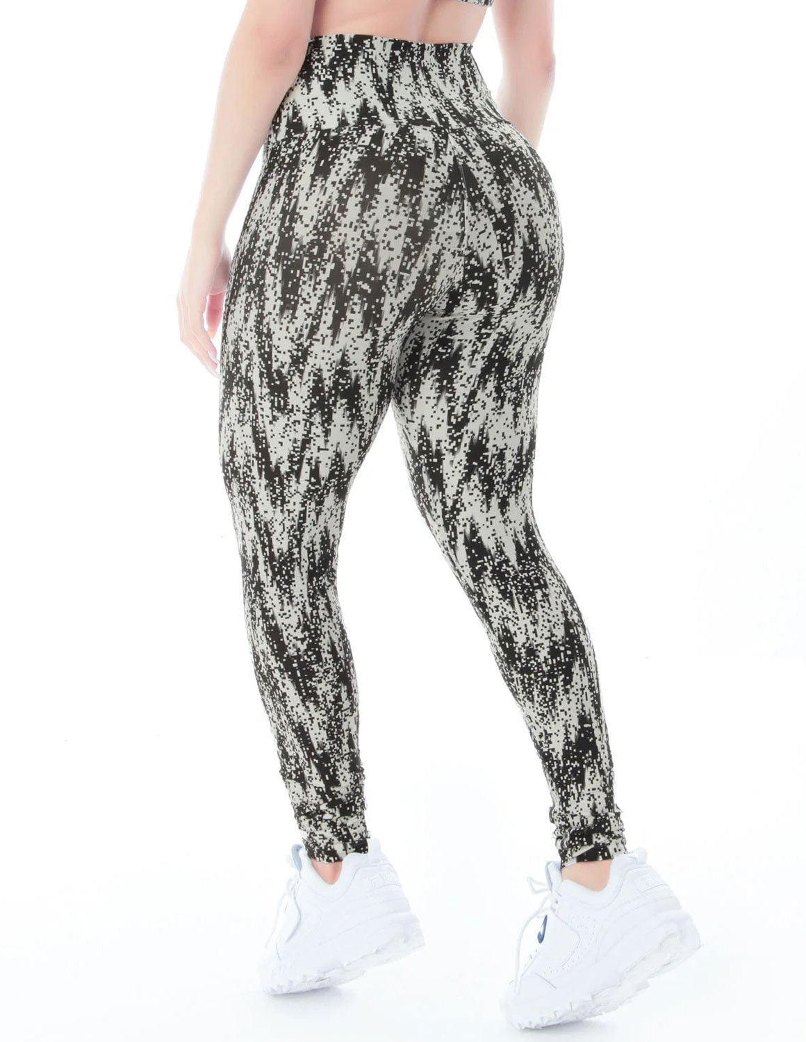 Calça Legging Esportiva Estampada com Cós Alto | Ref: 4.4.4381-3203