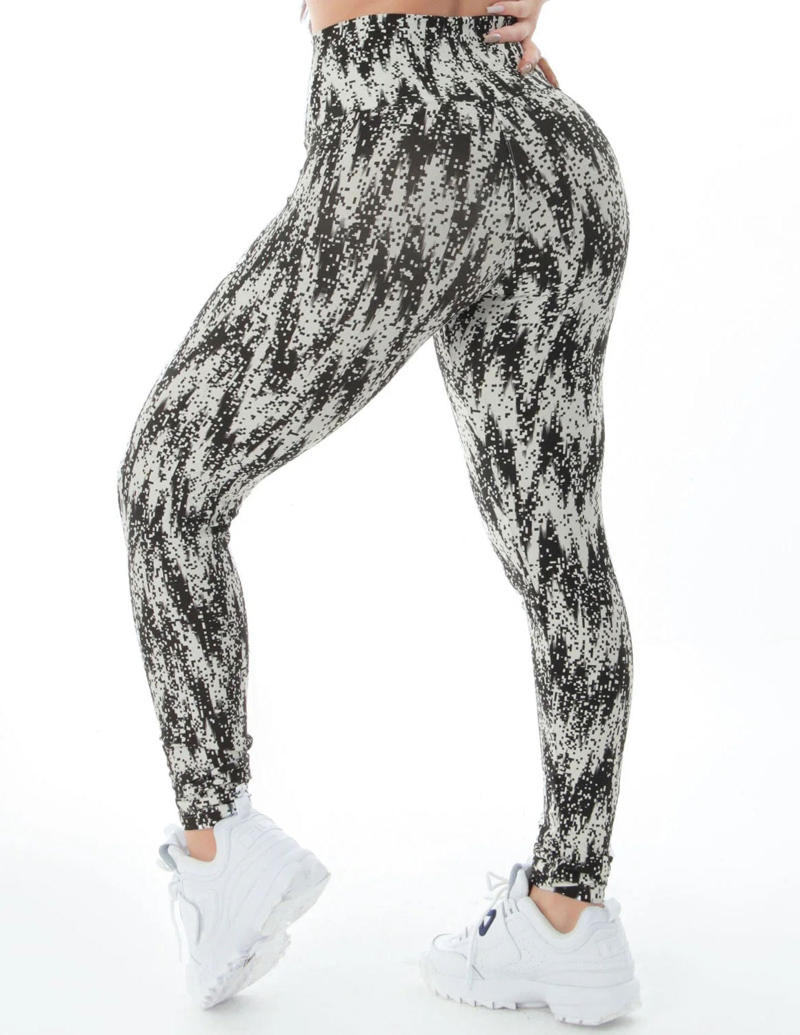 Calça Legging Esportiva Estampada com Cós Alto | Ref: 4.4.4381-3203