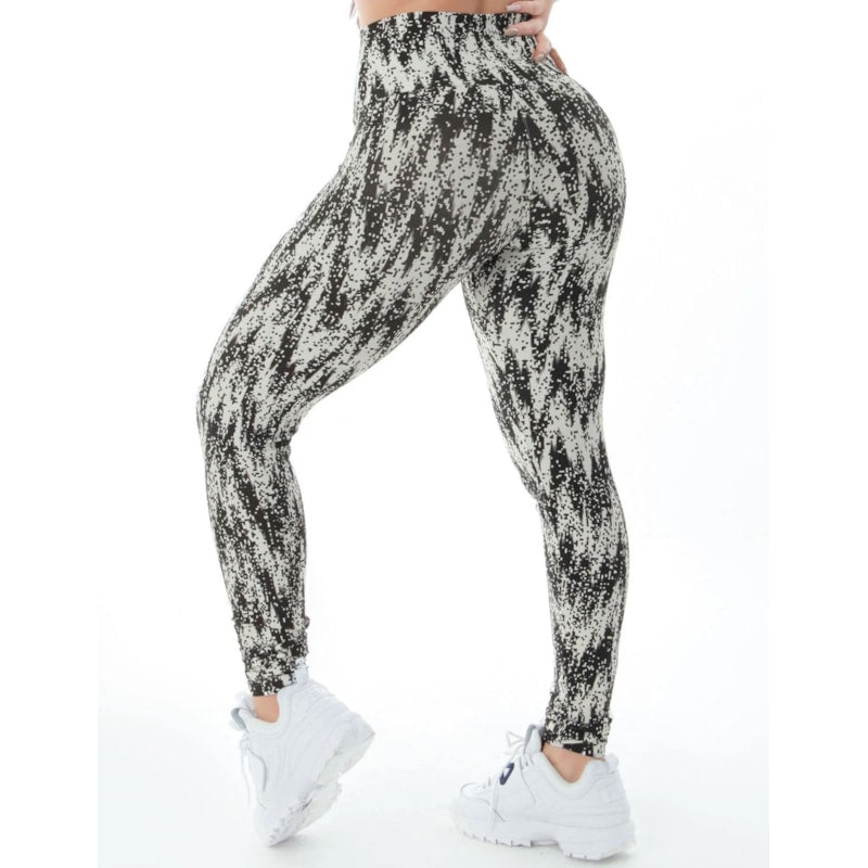 Calça Legging Esportiva Estampada com Cós Alto | Ref: 4.4.4381-3203