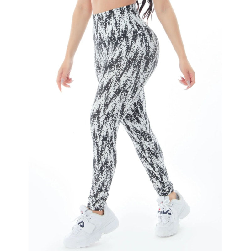 Calça Legging Esportiva Estampada com Cós Alto | Ref: 4.4.4381-3203