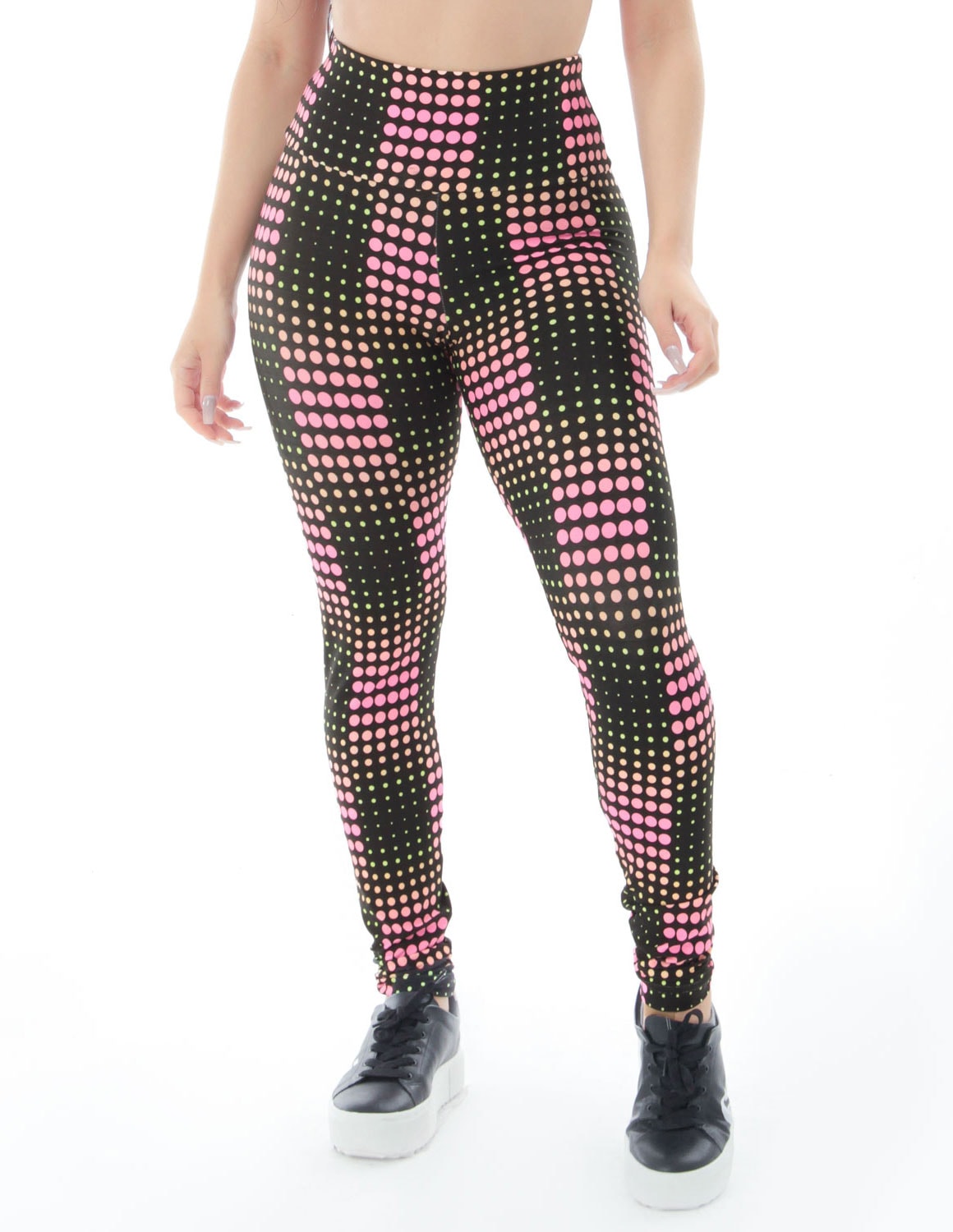Calça Legging Fitness com Cós Alto Estampada | Ref: 4.4.4381-3209