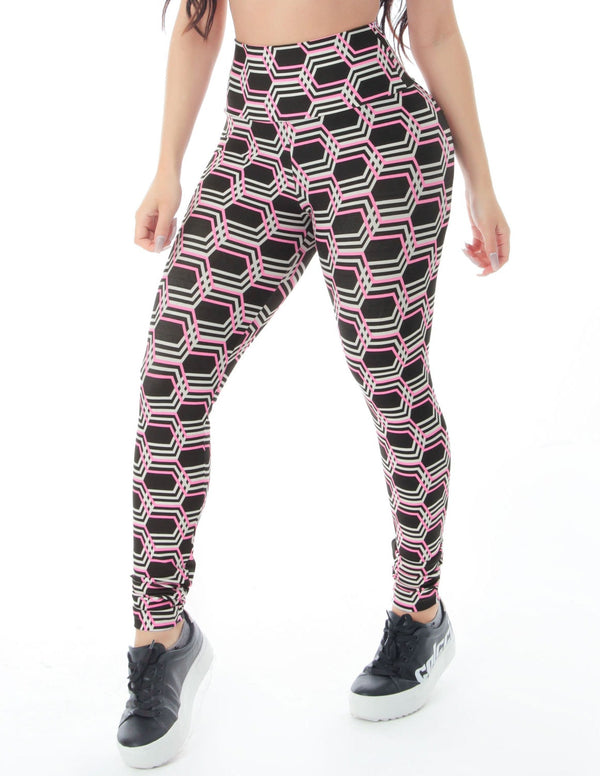 Calça Legging Estampada Cintura Alta Fitness | Ref: 4.4.4381-3210