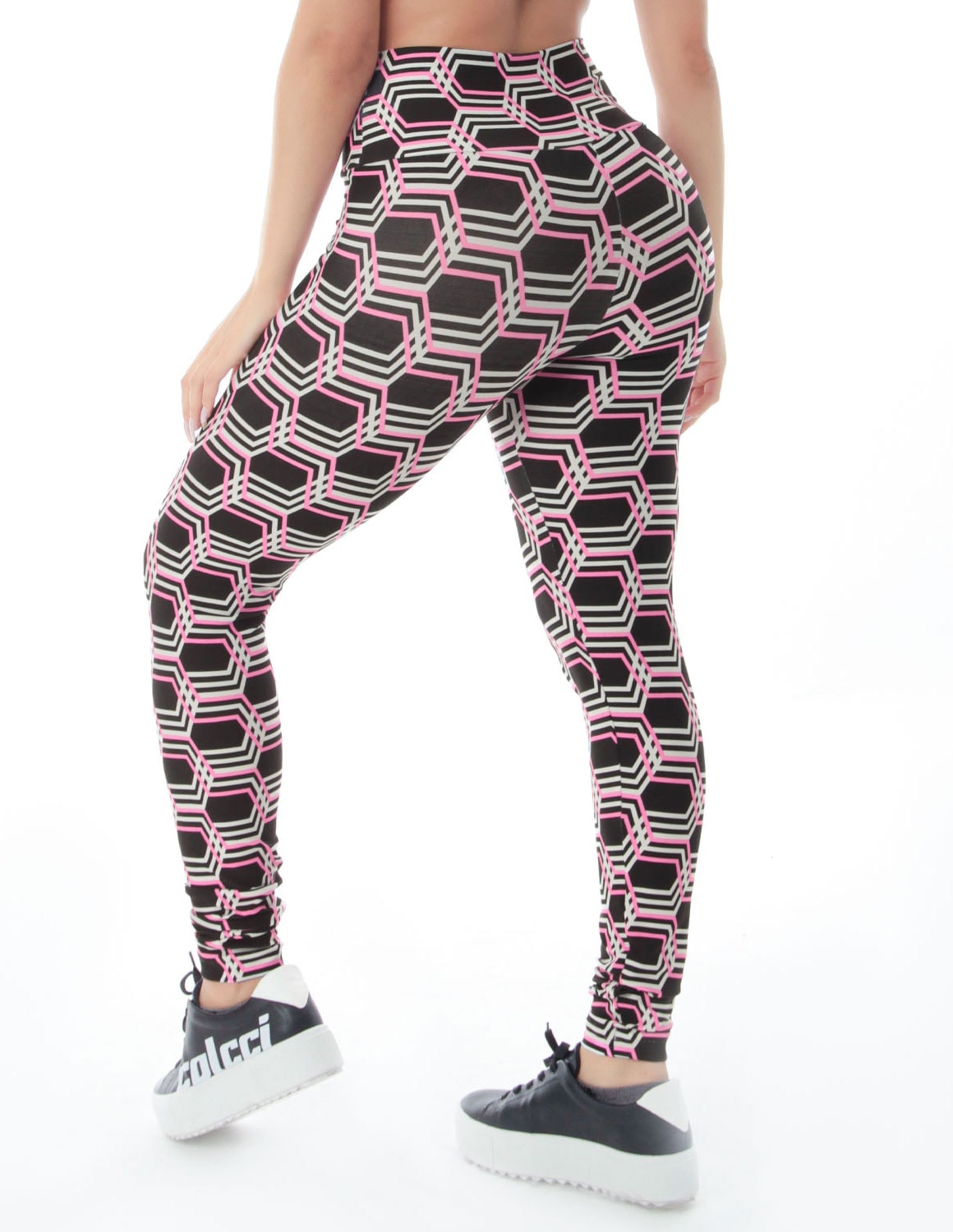 Calça Legging Estampada Cintura Alta Fitness | Ref: 4.4.4381-3210