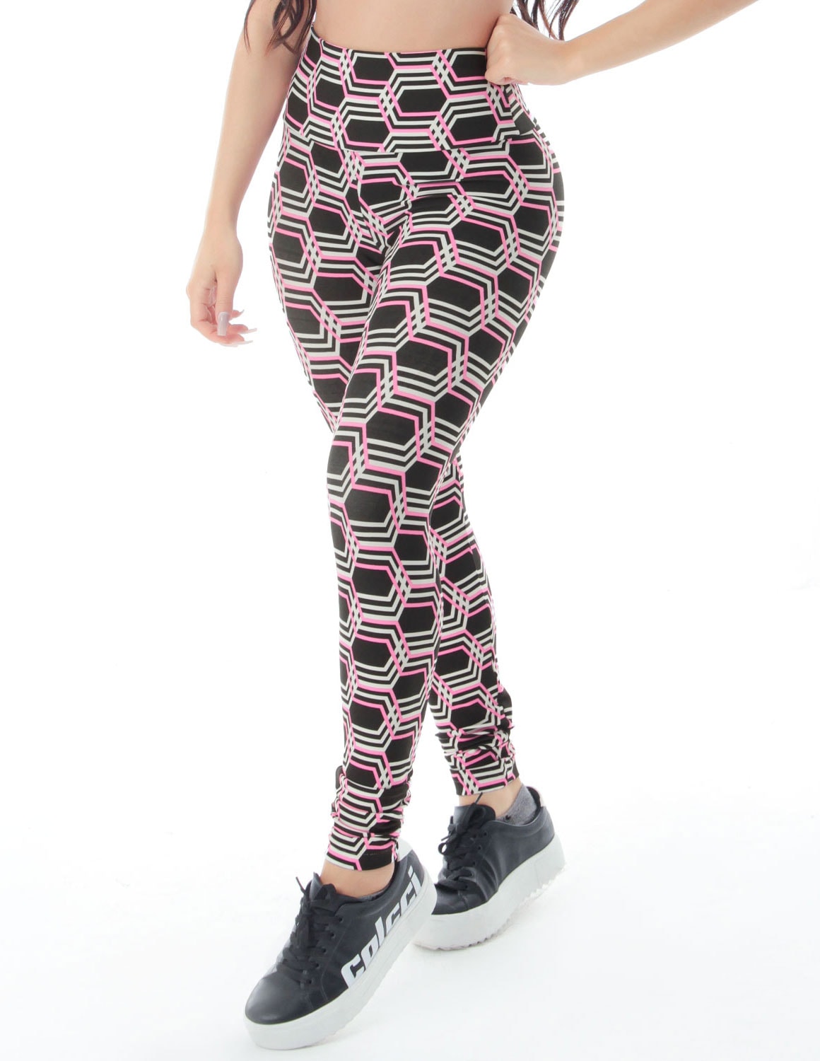 Calça Legging Estampada Cintura Alta Fitness | Ref: 4.4.4381-3210