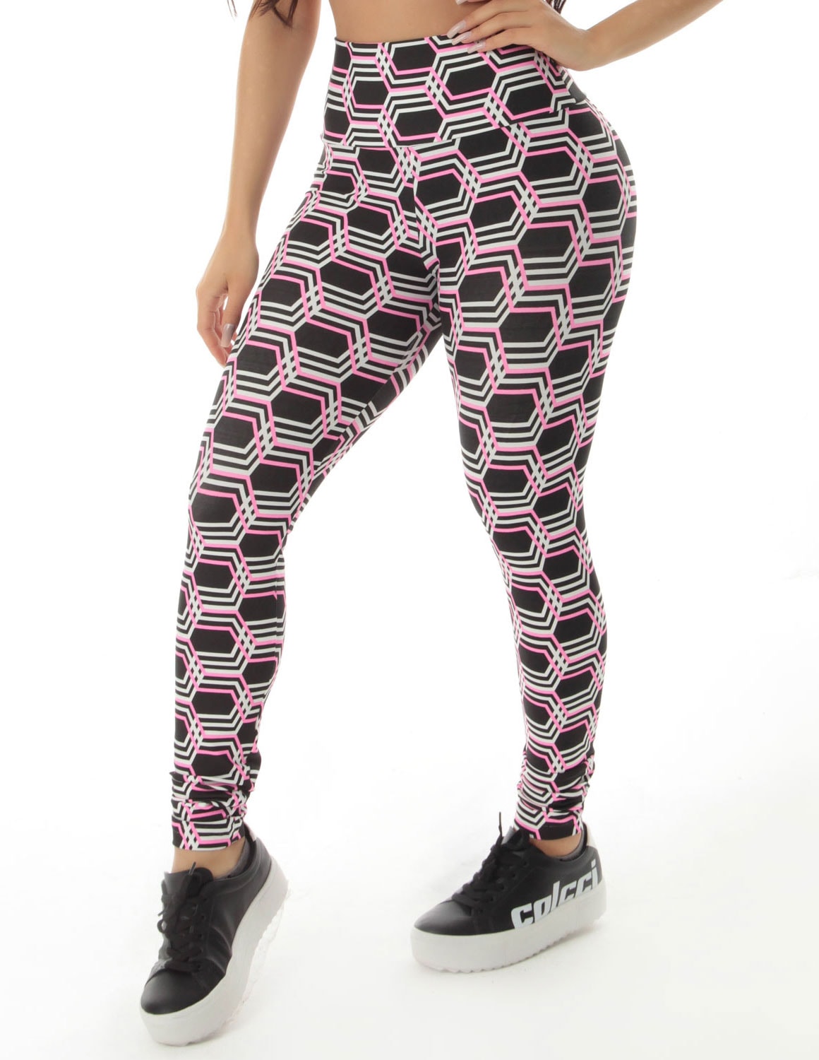 Calça Legging Estampada Cintura Alta Fitness | Ref: 4.4.4381-3210