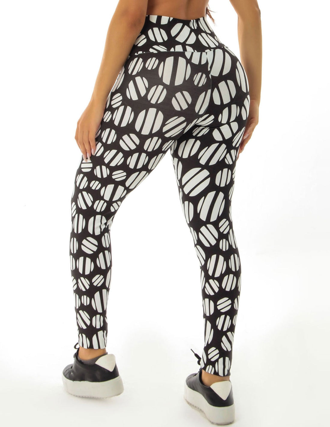 Calça Feminina Cós Alto Fitness Estampada | Ref: 4.4.4381-3211