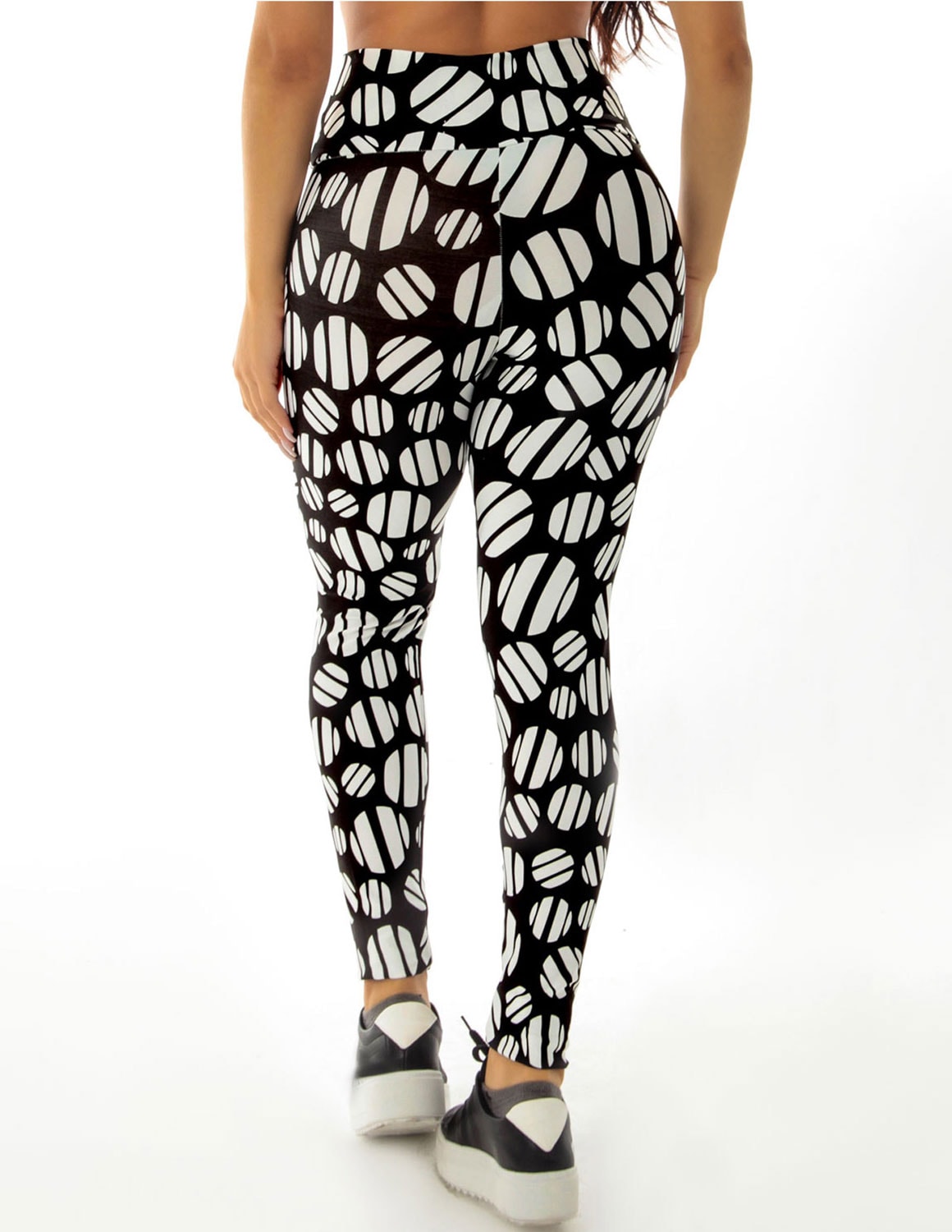 Calça Feminina Cós Alto Fitness Estampada | Ref: 4.4.4381-3211