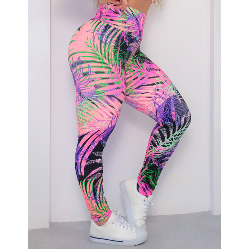 Calça Legging Feminina Estampada com Cós Alto | Ref: 4.4.4381-3212