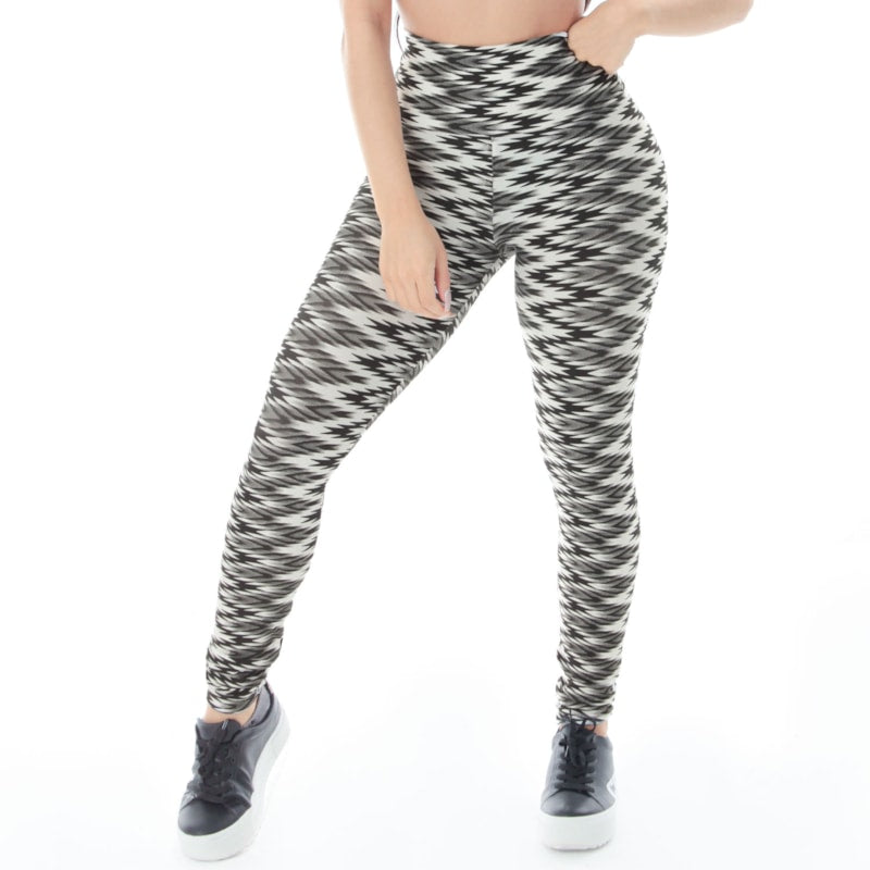 Calça Legging Feminina Cós Alto Estampada | Ref: 4.4.4381-3215