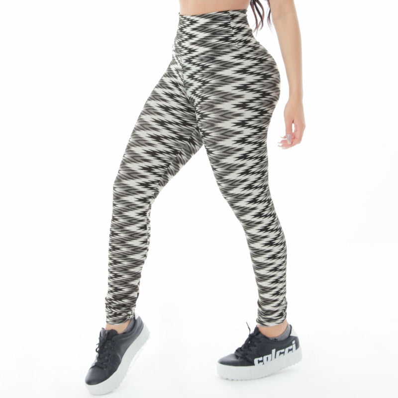 Calça Legging Feminina Cós Alto Estampada | Ref: 4.4.4381-3215