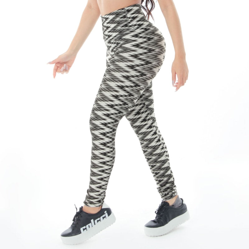 Calça Legging Feminina Cós Alto Estampada | Ref: 4.4.4381-3215
