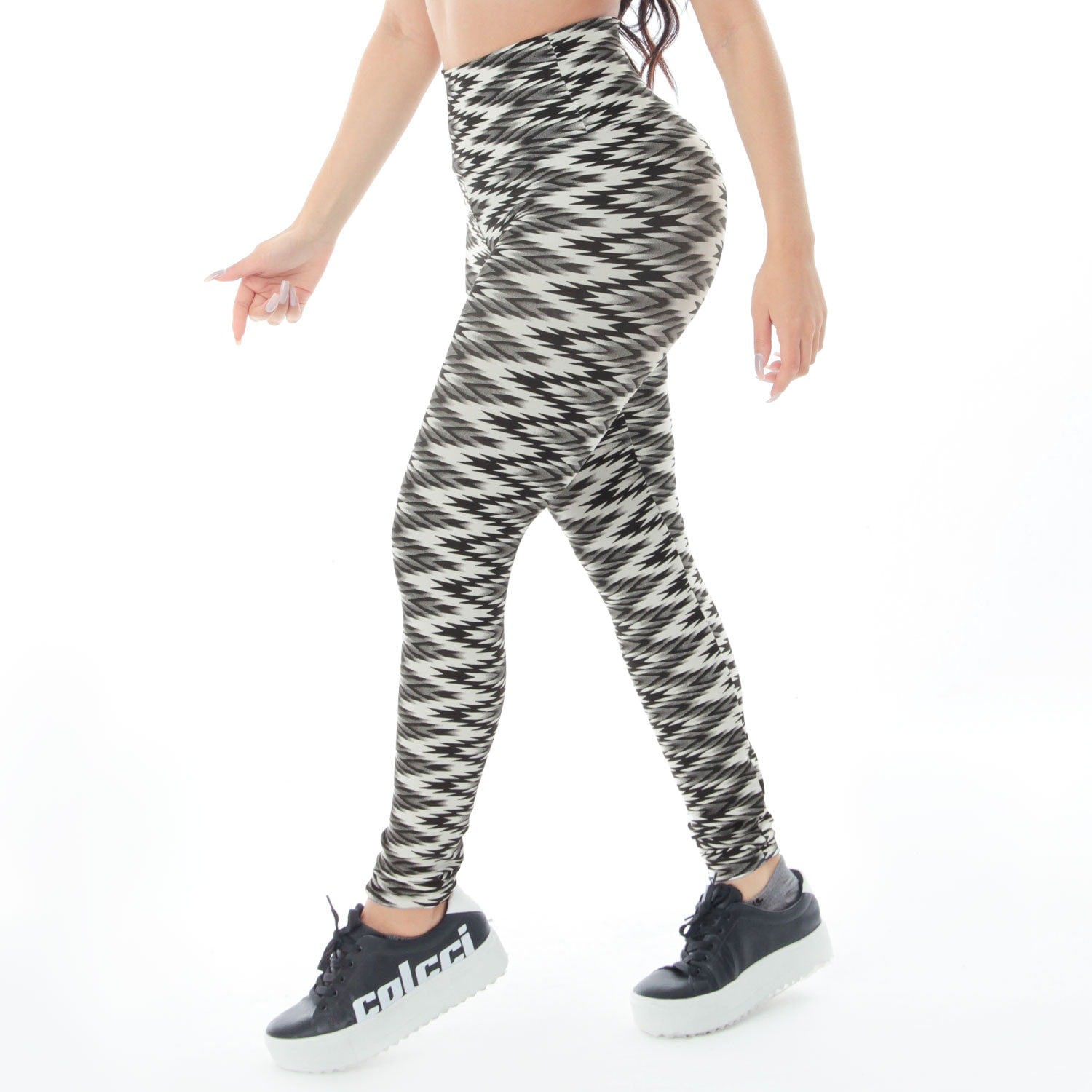 Calça Legging Feminina Cós Alto Estampada | Ref: 4.4.4381-3215