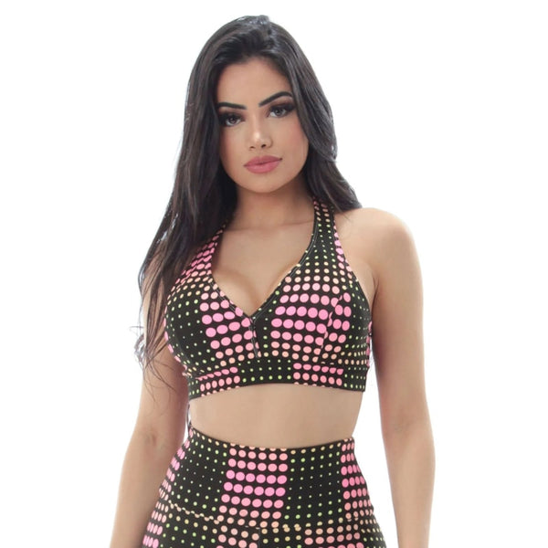 Top Fitness Estampado com Bojo | Ref: 4.4.4403-3209