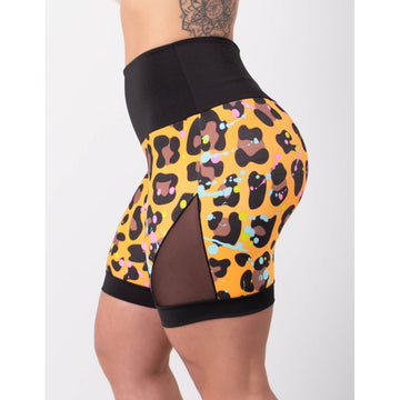 Shortinho Estampado com Recortes de Tela | Ref: 4.4.4404-3217