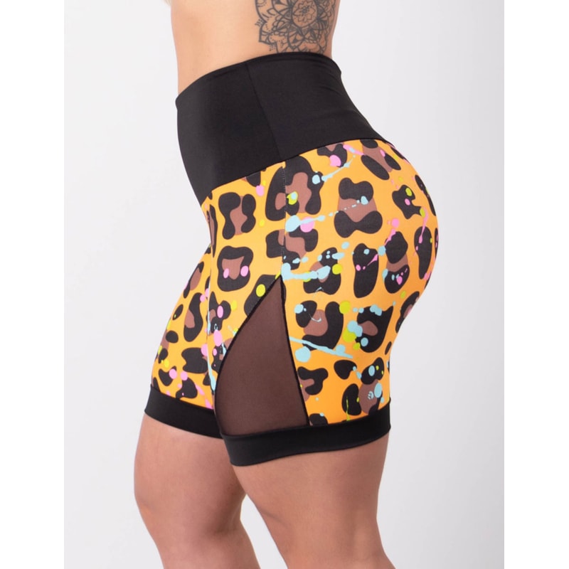 Shortinho Estampado com Recortes de Tela | Ref: 4.4.4404-3217