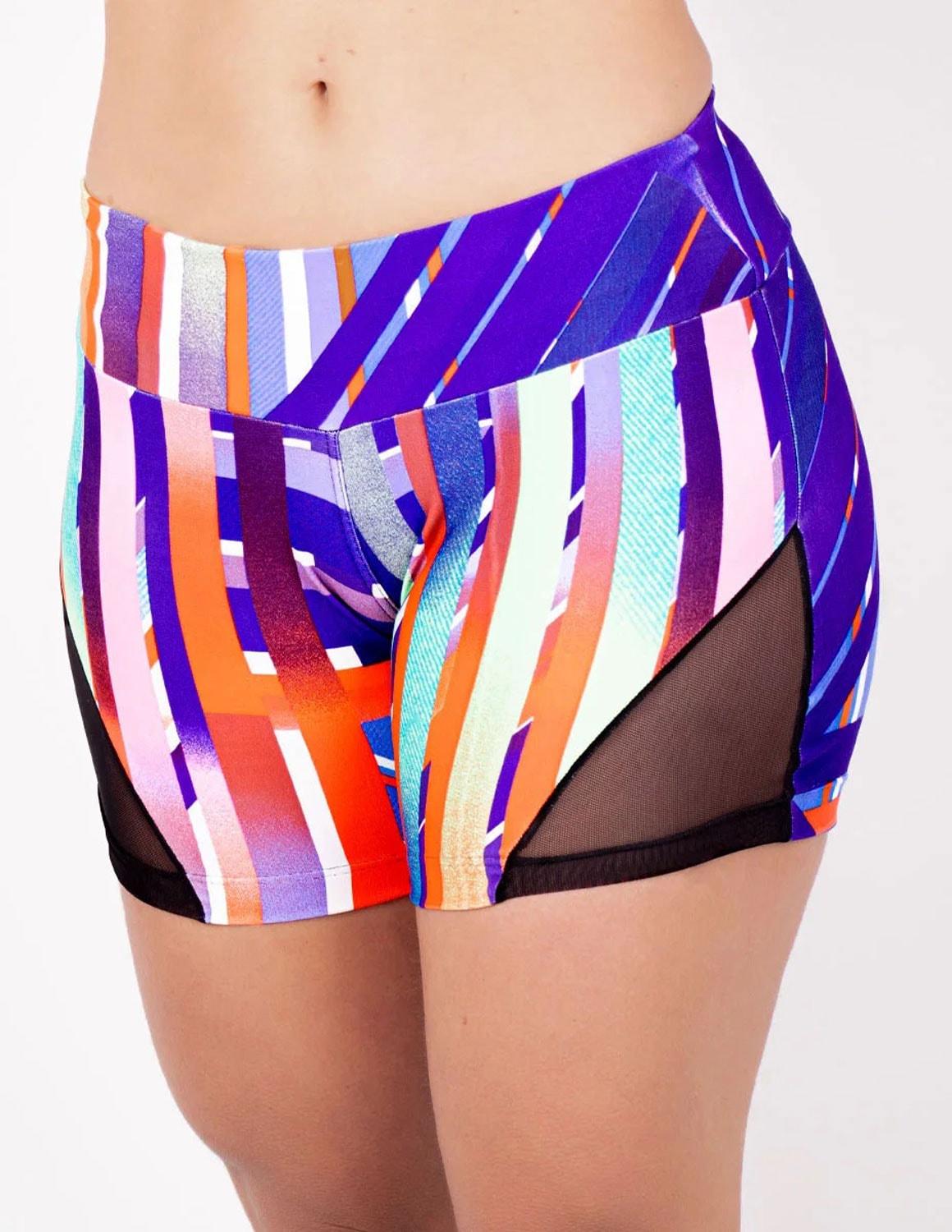 Short Fitness Estampado com Recortes de Tela | Ref: 4.4.4404-3222