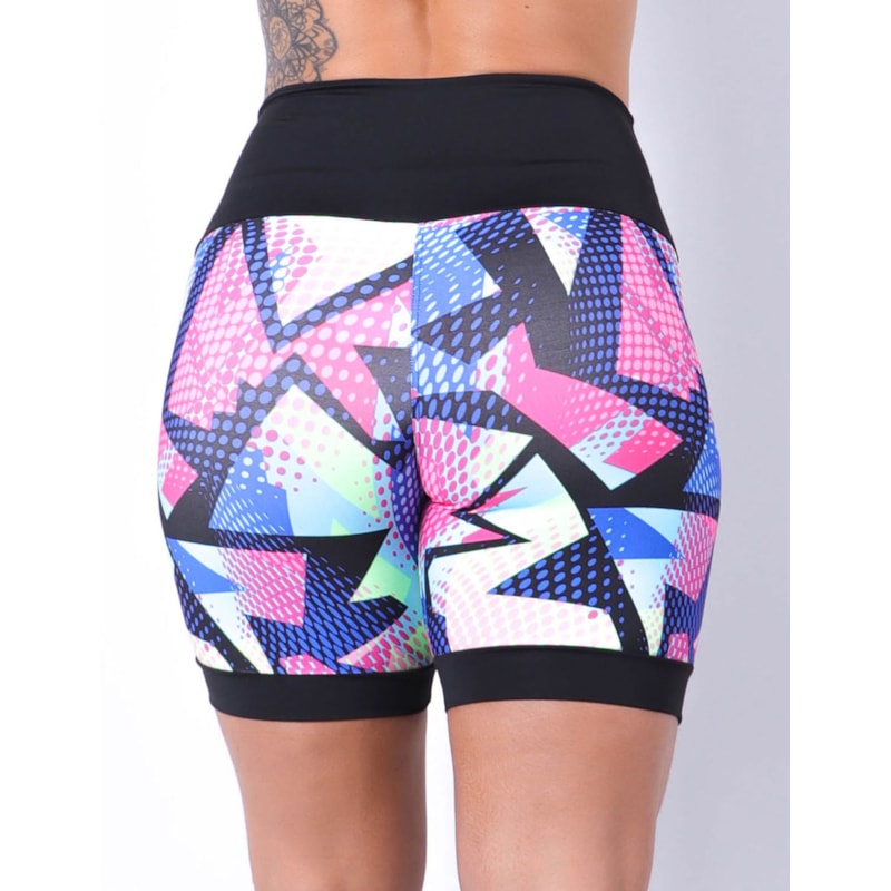 Shortinho Estampado com Recortes de Tela | Ref: 4.4.4404-3223