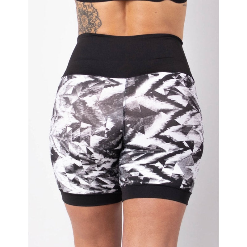 Short Fitness com Estampa e Tela Preta nas Laterais | Ref: 4.4.4404-3232