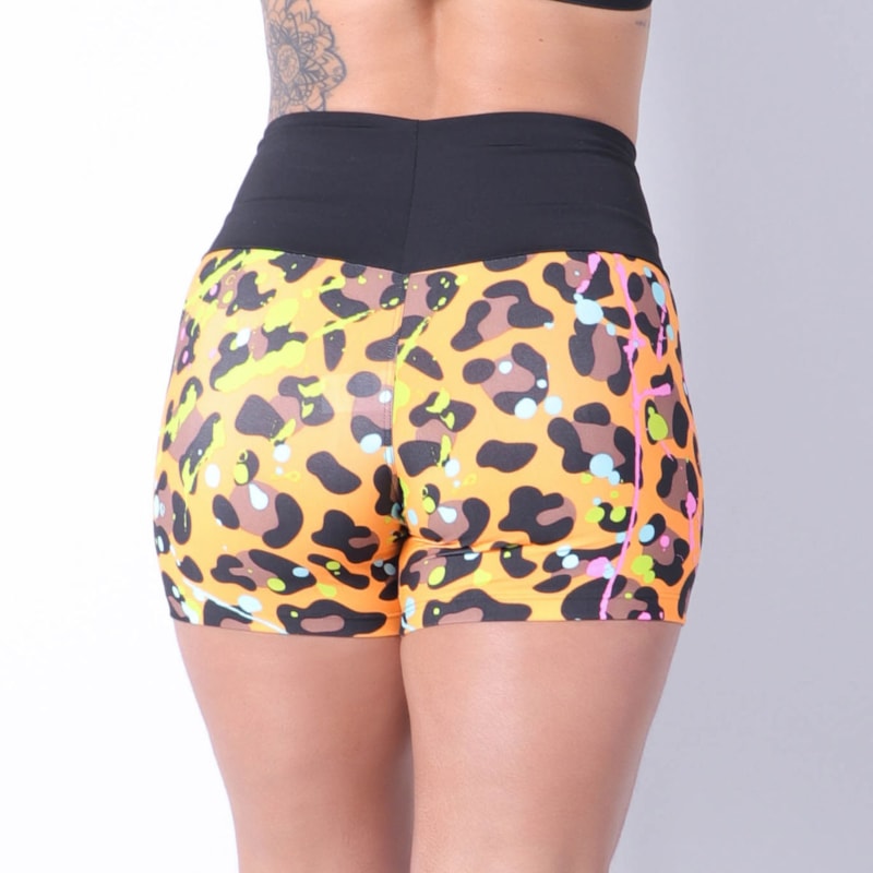 Short Fitness Feminino com Estampa Animal Print | Ref: 4.4.4405-3217