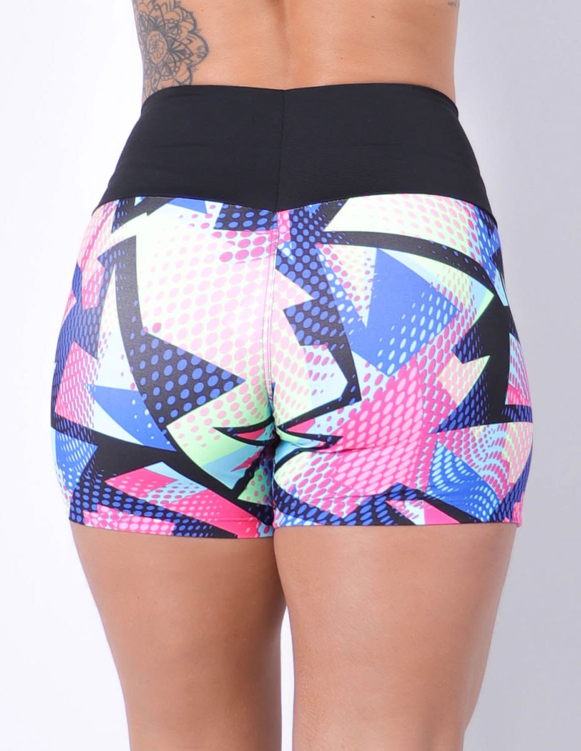 Short Feminino Fitness Básico Estampado | Ref: 4.4.4405-3223