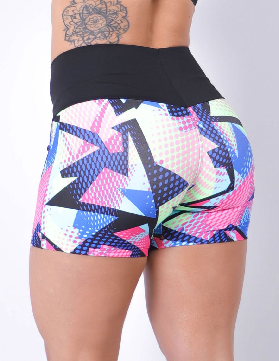 Short Feminino Fitness Básico Estampado | Ref: 4.4.4405-3223