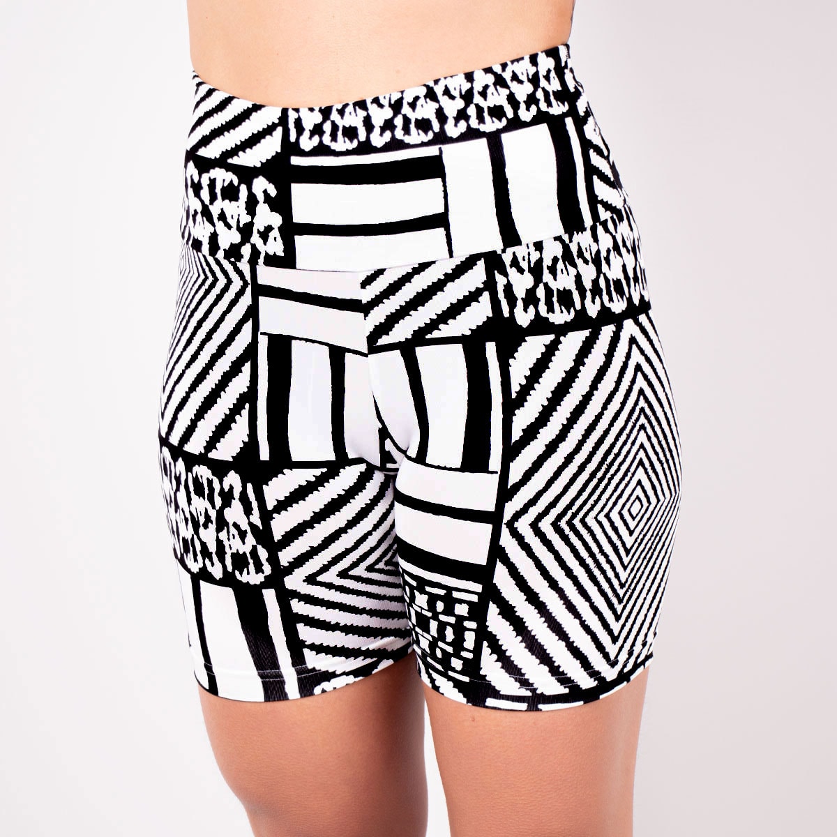 Bermuda Fitness Feminina Estampada com Cintura Alta | Ref: 4.4.4407-3193
